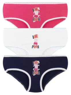 Peppa Pig Tris slip da bambina con stampa