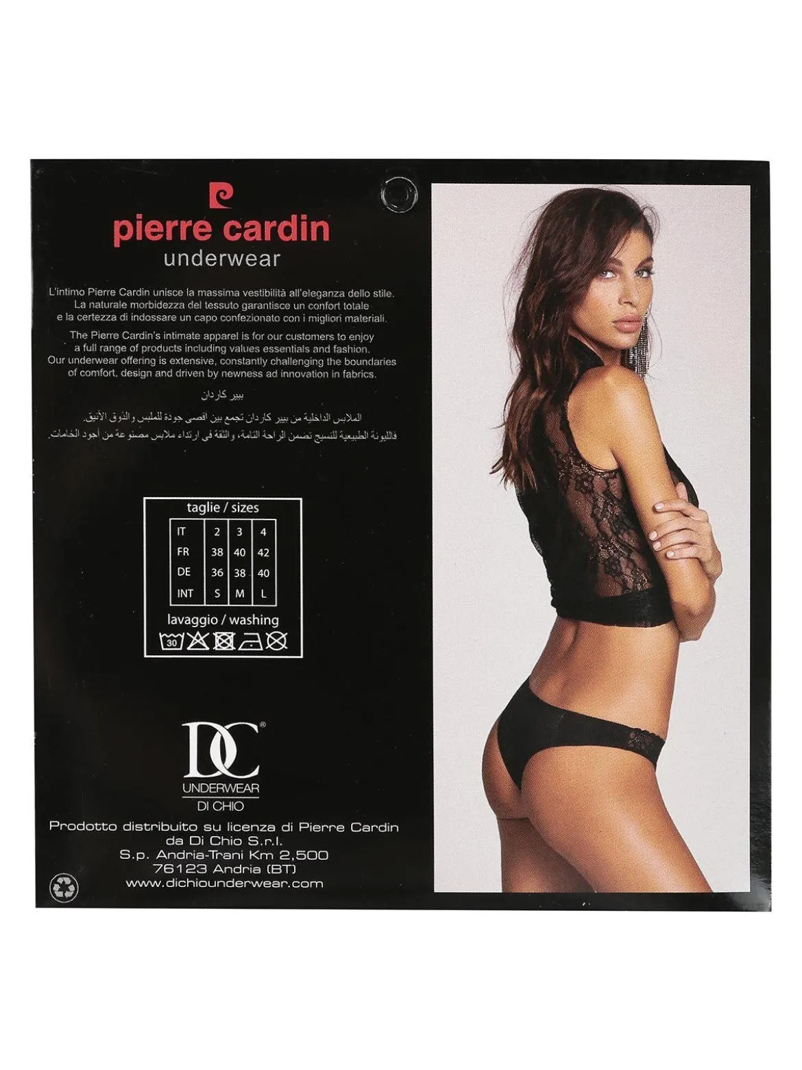 Pierre Cardin Brasiliana misto cotone con pizzo