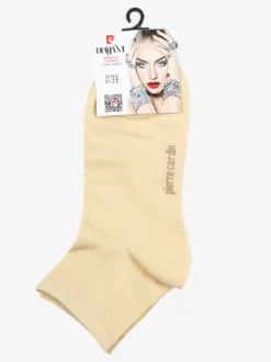 Pierre Cardin Calze corte da donna in cotone elasticizzato - naturale