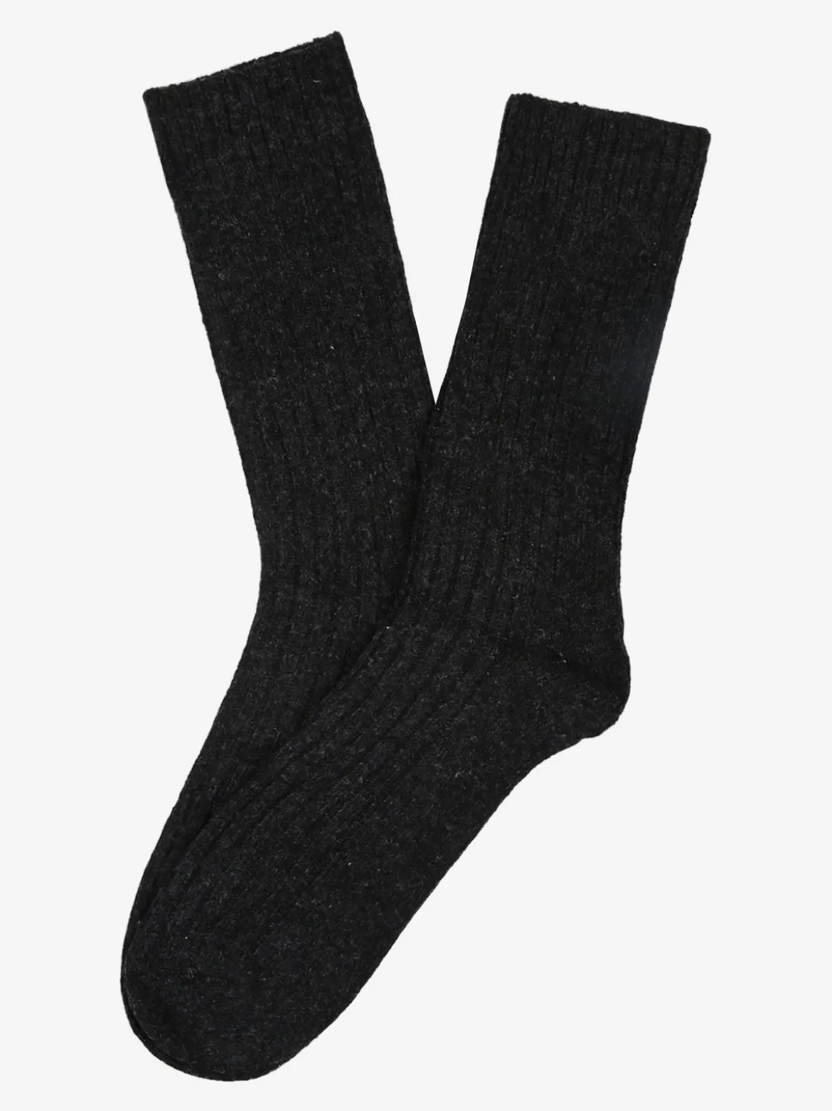 Pierre Cardin Calze corte da uomo in misto lana e cashmere a coste - nero