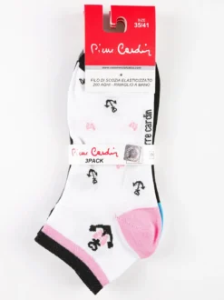 Pierre Cardin Calze corte donna con stampe Confezione 3 paia