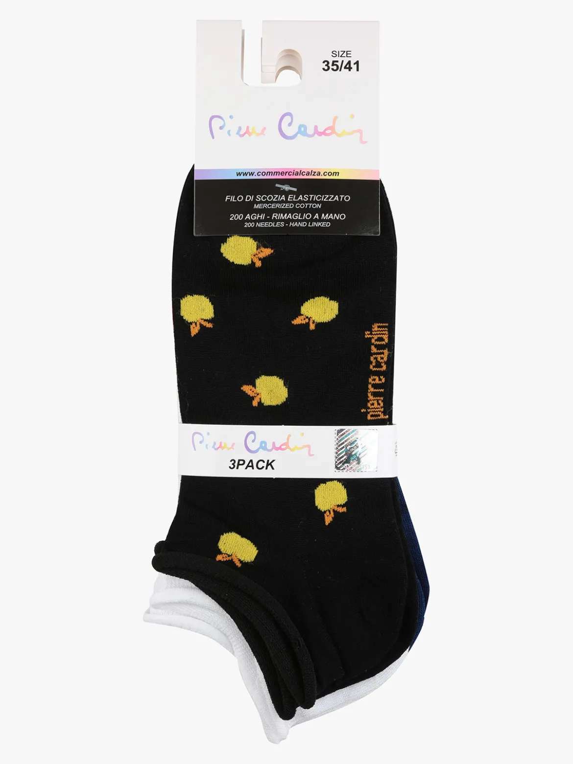 Pierre Cardin 3 Paia di calze corte da donna in filo di scozia
