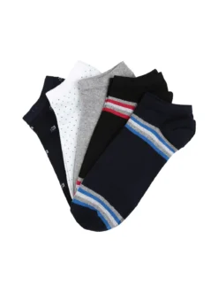 Pierre Cardin 5 Paia di calze corte da uomo in cotone