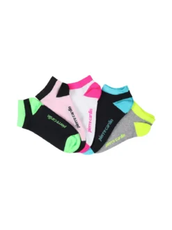 Pierre Cardin Set di 5 paia di calze donna fluo