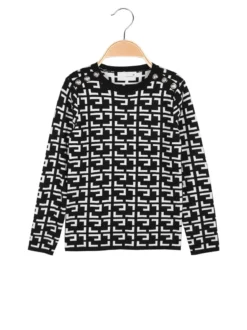 Pink Baby Pullover da bambina con bottoni dorati