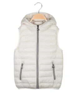 Pink Baby Smanicato da bambina con cappuccio e zip