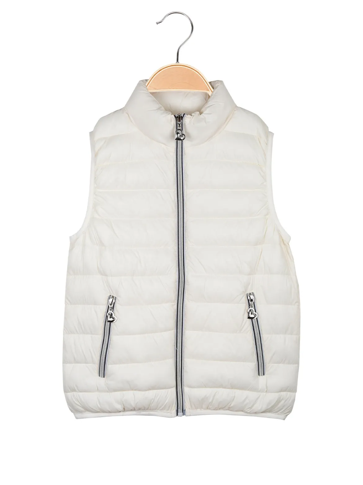 Pink Baby Smanicato da bambina imbottito con zip