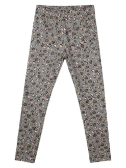 Pink Girl Completo 2 pezzi da bambina con maglietta e leggings cuori - nero
