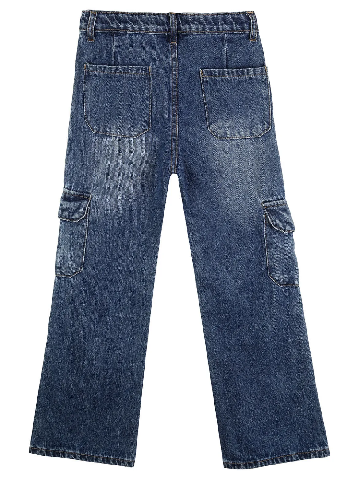 Pink Rabbit Jeans da bambina con tasconi laterali