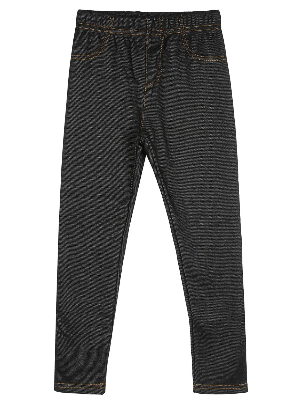 Pink Shell Jeggings da bambina con interno felpato - nero
