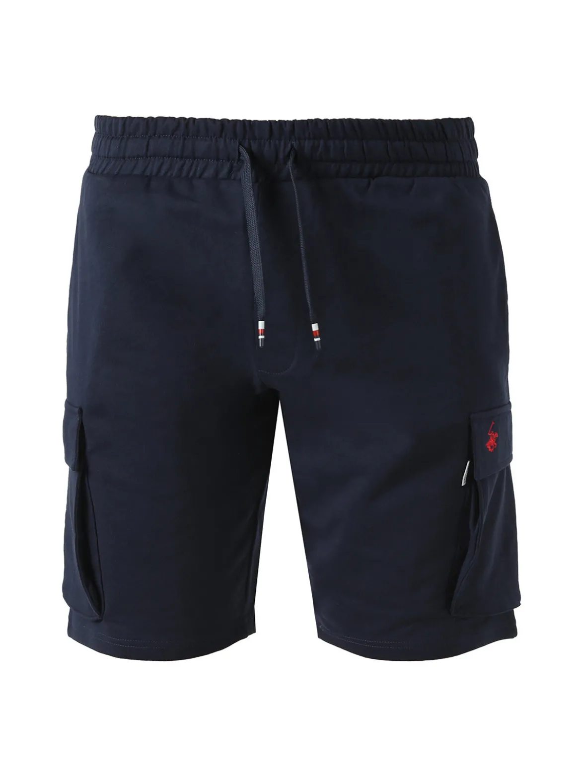 Polo Club Bermuda da uomo in felpa di cotone con tasconi laterali - blu scuro