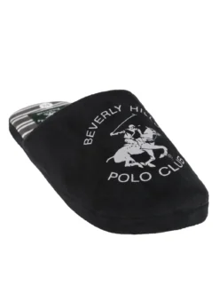 Polo Club Pantofole uomo in tessuto scamosciato