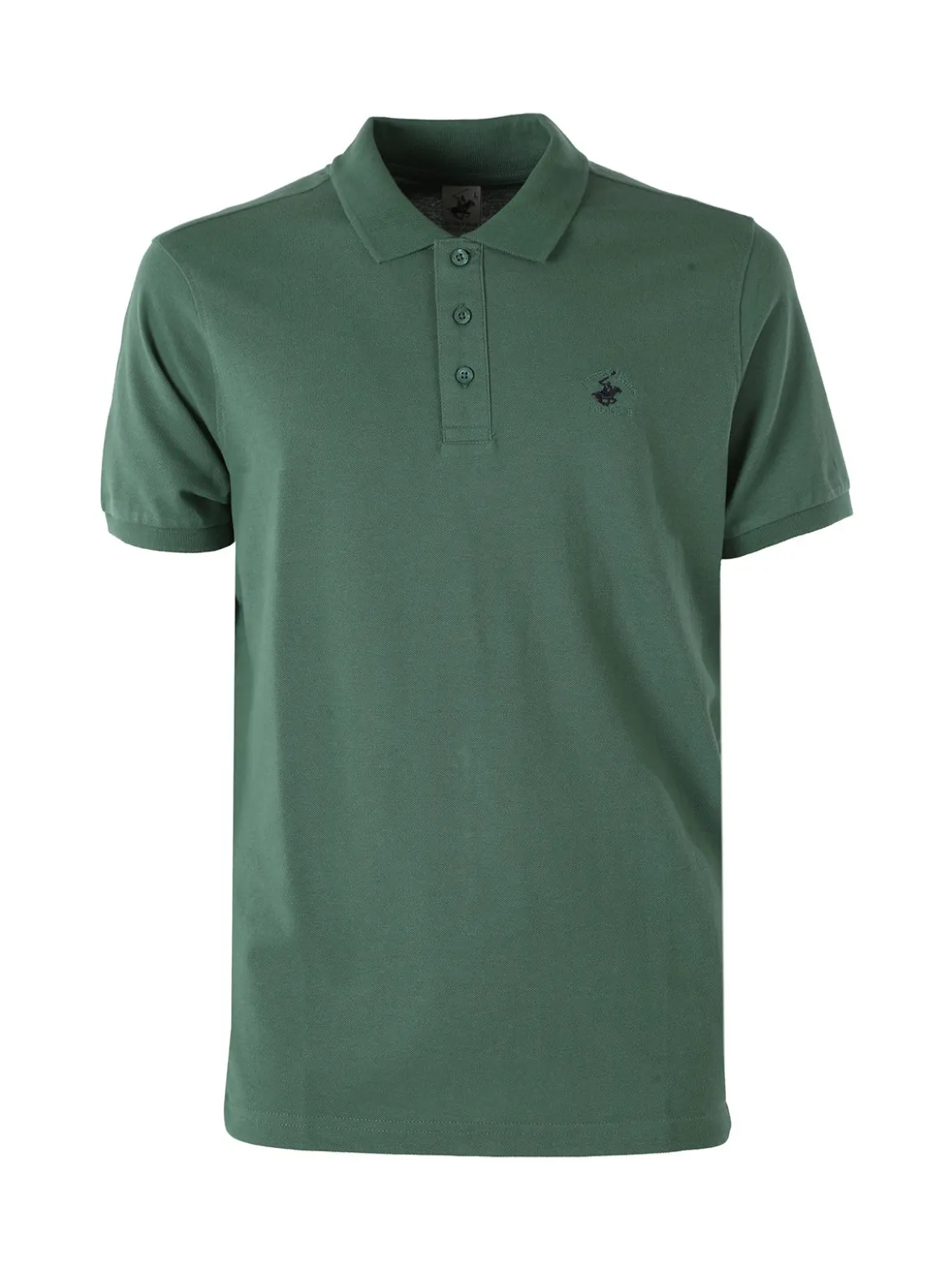 Polo Club Polo da uomo in cotone a maniche corte - verde scuro