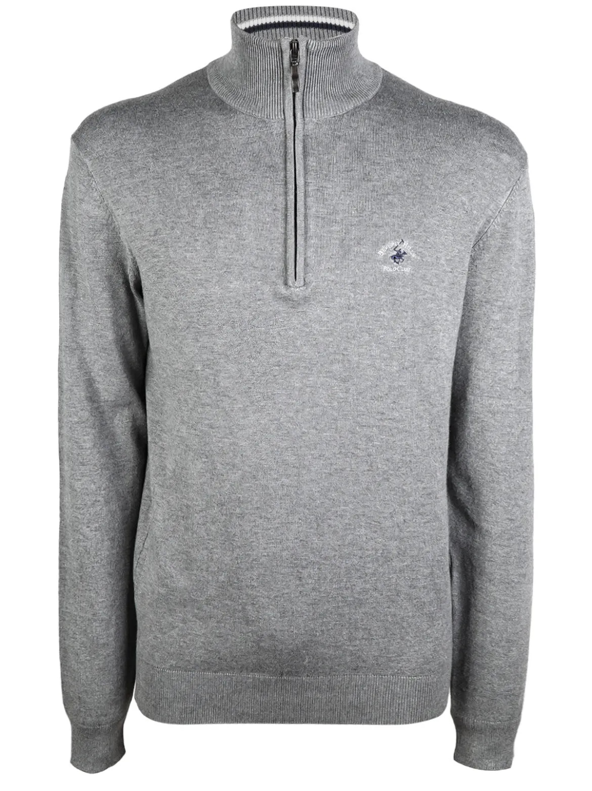 Polo Club Pullover da uomo mezza zip in maglia