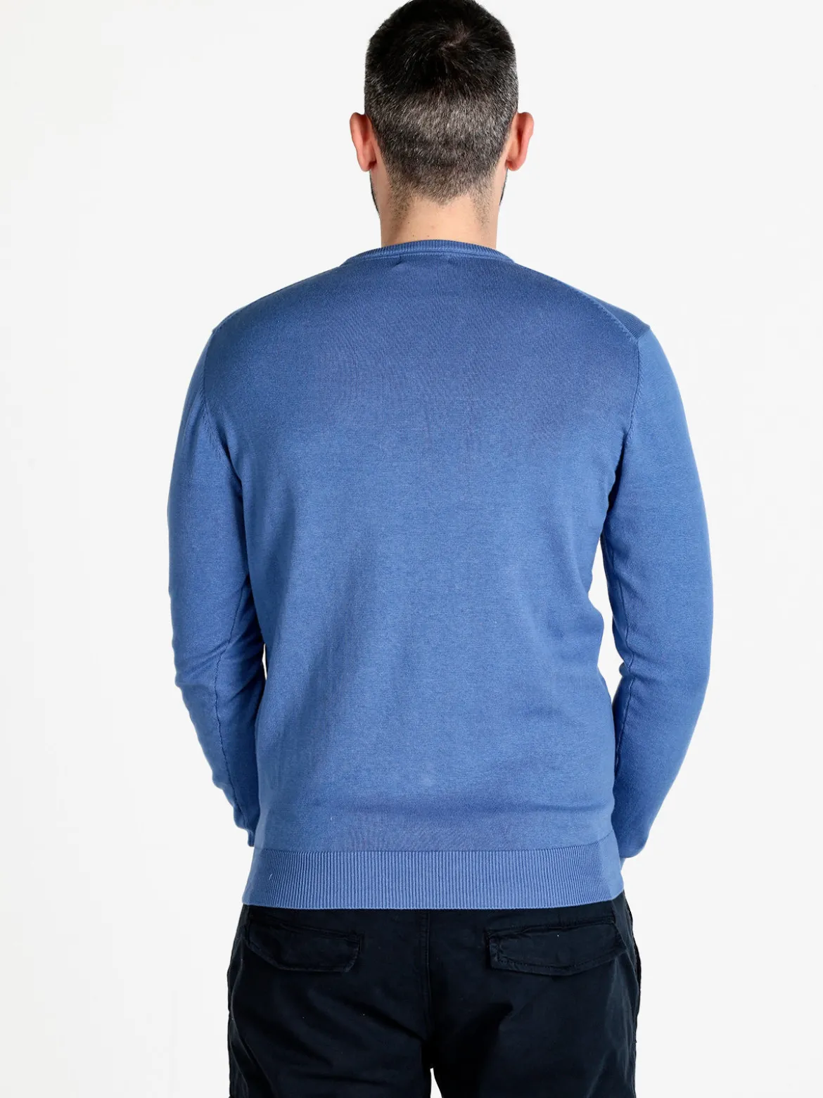 Polo Club Pullover girocollo da uomo in cotone