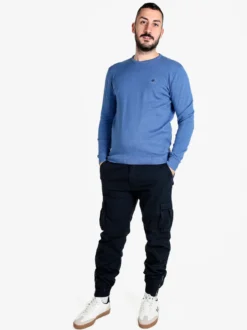 Polo Club Pullover girocollo da uomo in cotone