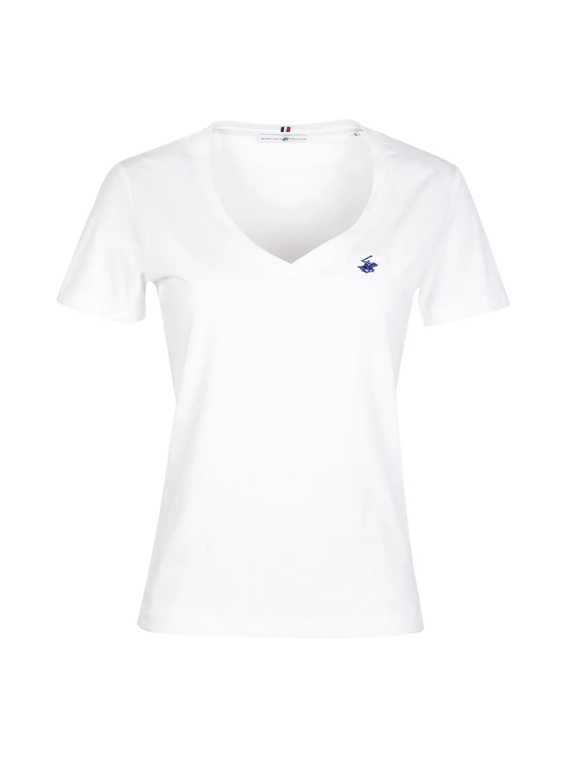 Polo Club T-shirt donna manica corta scollo a V