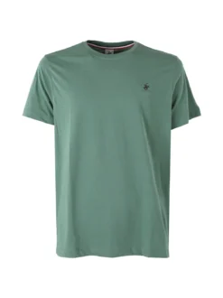Polo Club T-shirt girocollo da uomo in cotone - verde