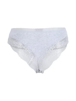 Power Flower Slip donna con pizzo dietro - grigio