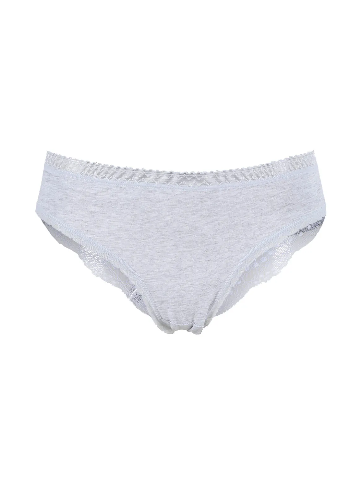 Power Flower Slip donna con pizzo dietro - grigio
