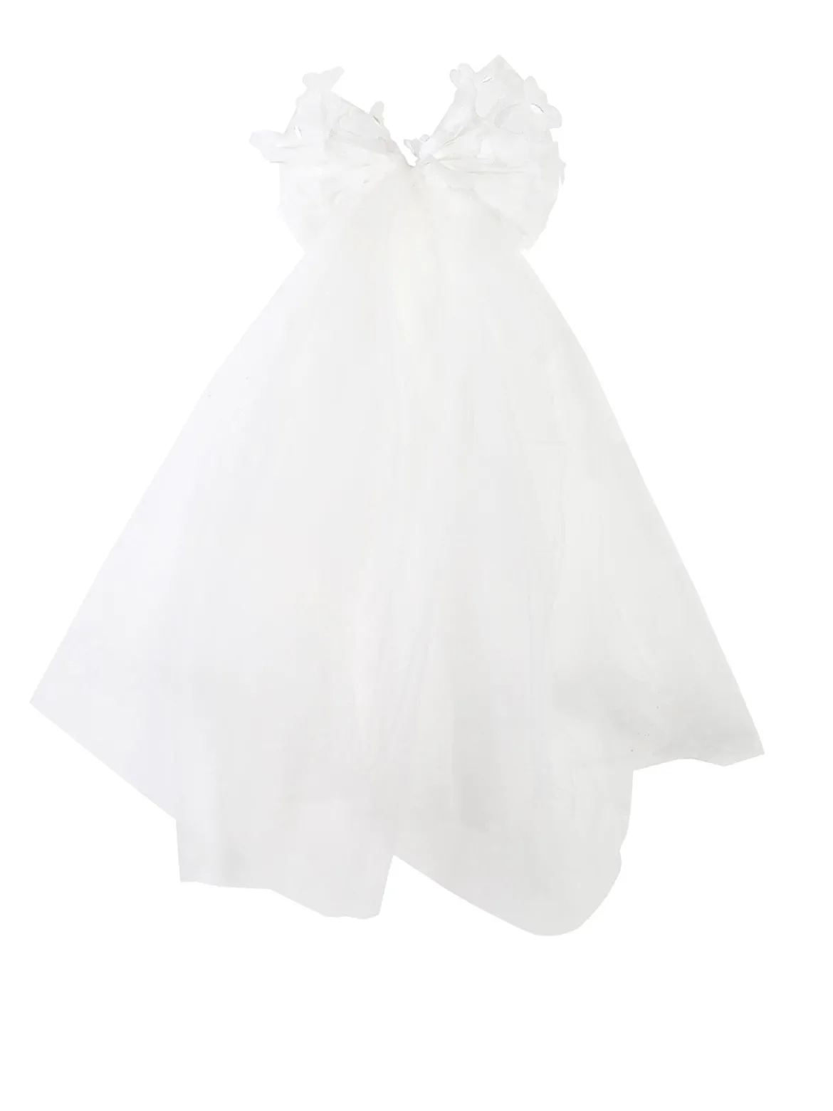Pretty Baby Abito da cerimonia per neonate in tulle con fiocco per capelli