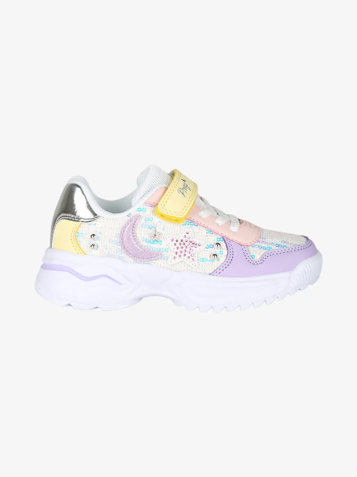 Primigi Sneakers da bambina con strappi e pailettes - multicolore