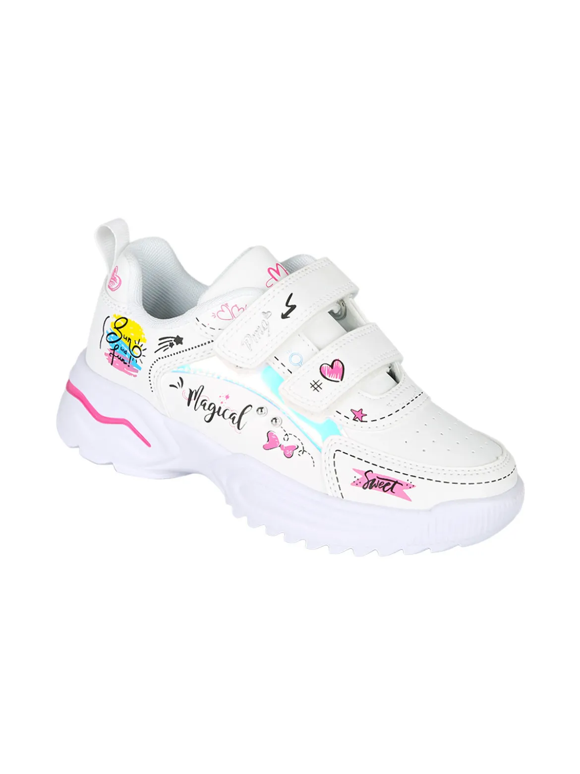 Primigi Sneakers da ragazza con strappi - bianco