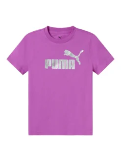 Puma ESS + TEXTURED FOIL BIG LOGO T-shirt da ragazza