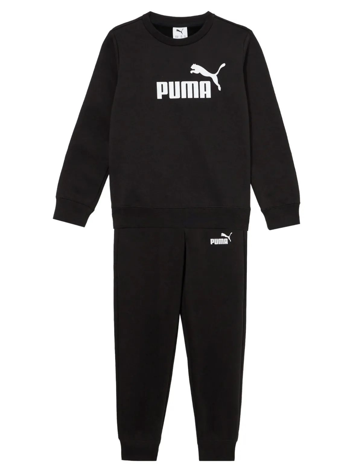 Puma LOGO CREW SUIT Completo tuta da bambini invernale - nero