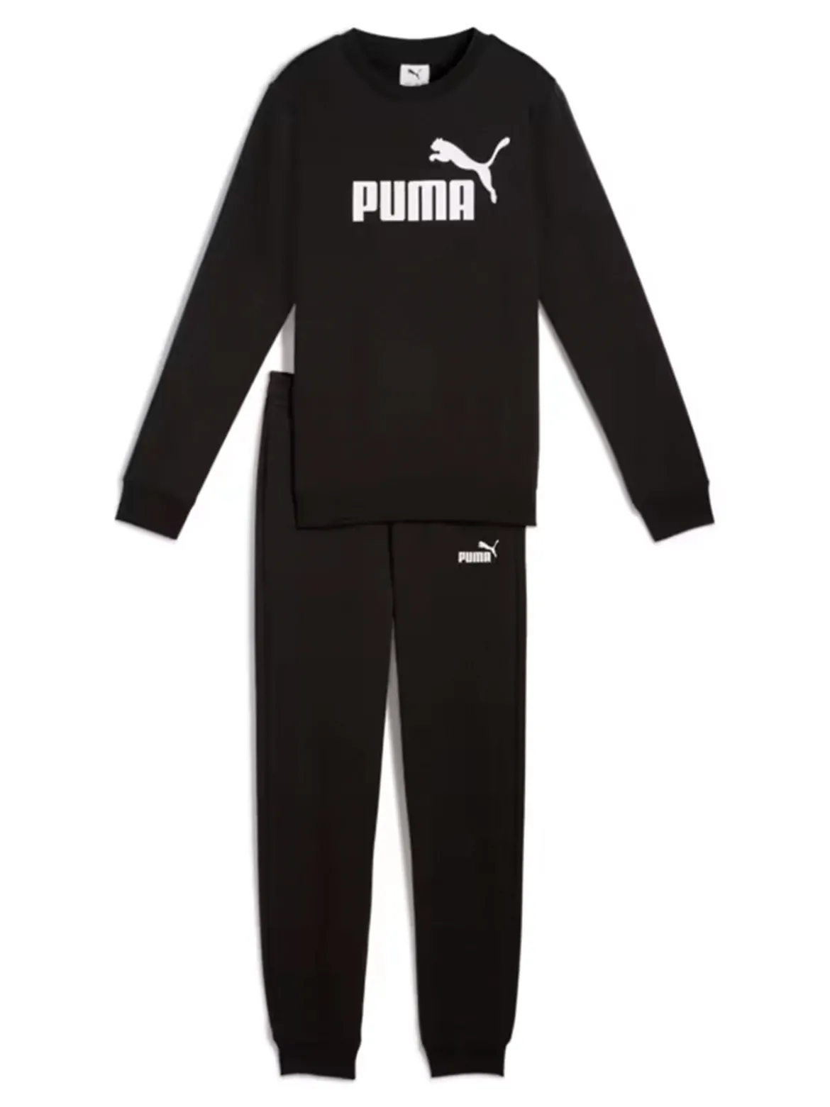 Puma LOGO CREW SUIT Completo tuta da bambini invernale - nero