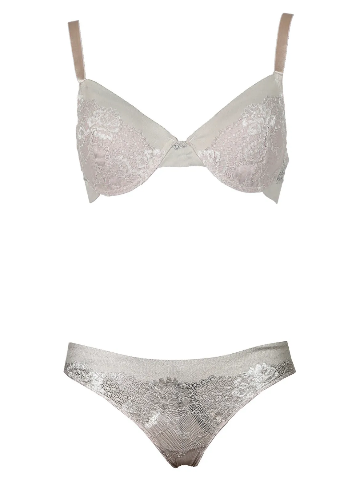Pura P0674C Reggiseno imbottito + slip in pizzo