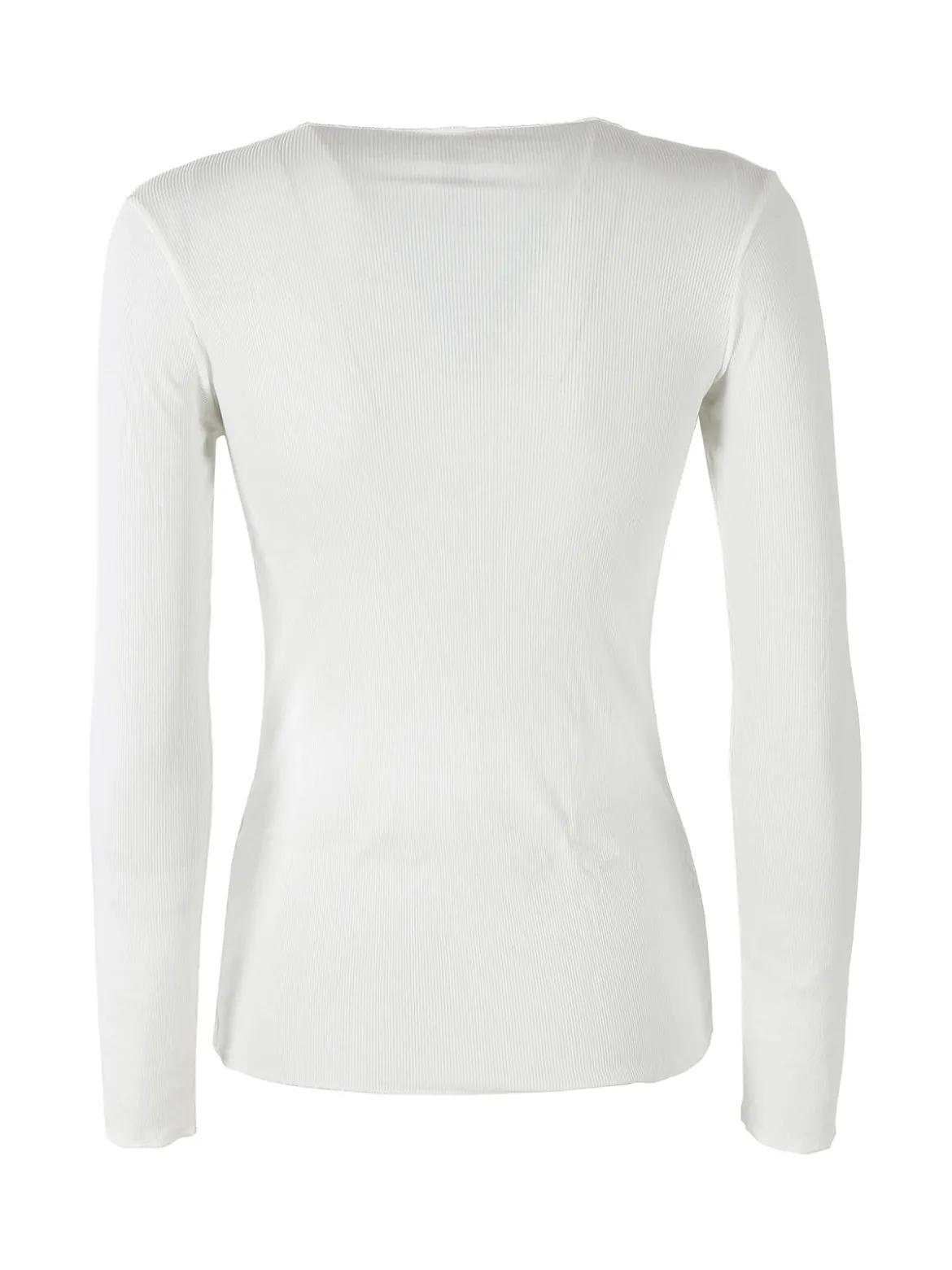 Pura P0735M Maglietta donna a costine in cashmere con scollo a barca - naturale