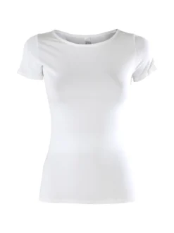 Pura T-shirt intima da donna in bamboo - bianco
