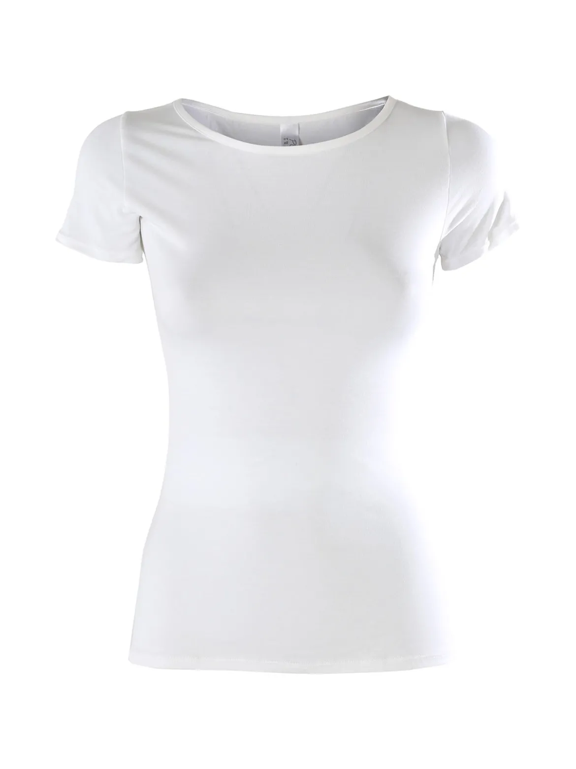 Pura T-shirt intima da donna in bamboo - bianco
