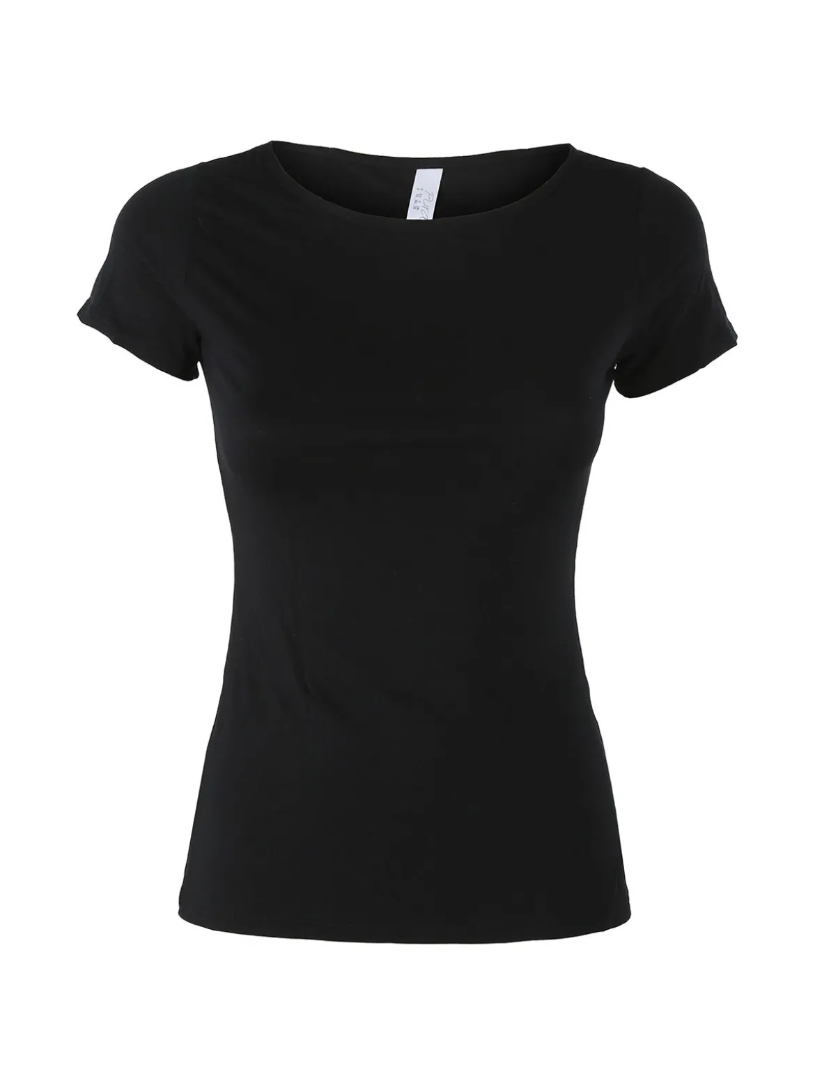 Pura T-shirt intima da donna in bamboo - nero