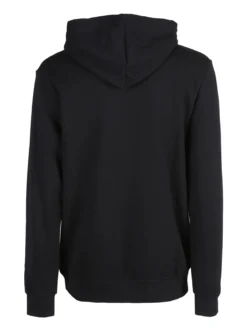 Pyrex Felpa da uomo in cotone con cappuccio e stampa logo - nero