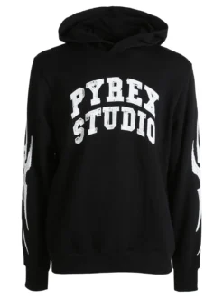 Pyrex Felpa invernale da uomo con cappuccio - nero