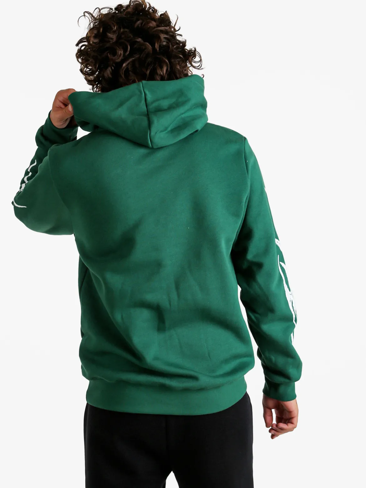 Pyrex Felpa invernale da uomo con cappuccio - verde