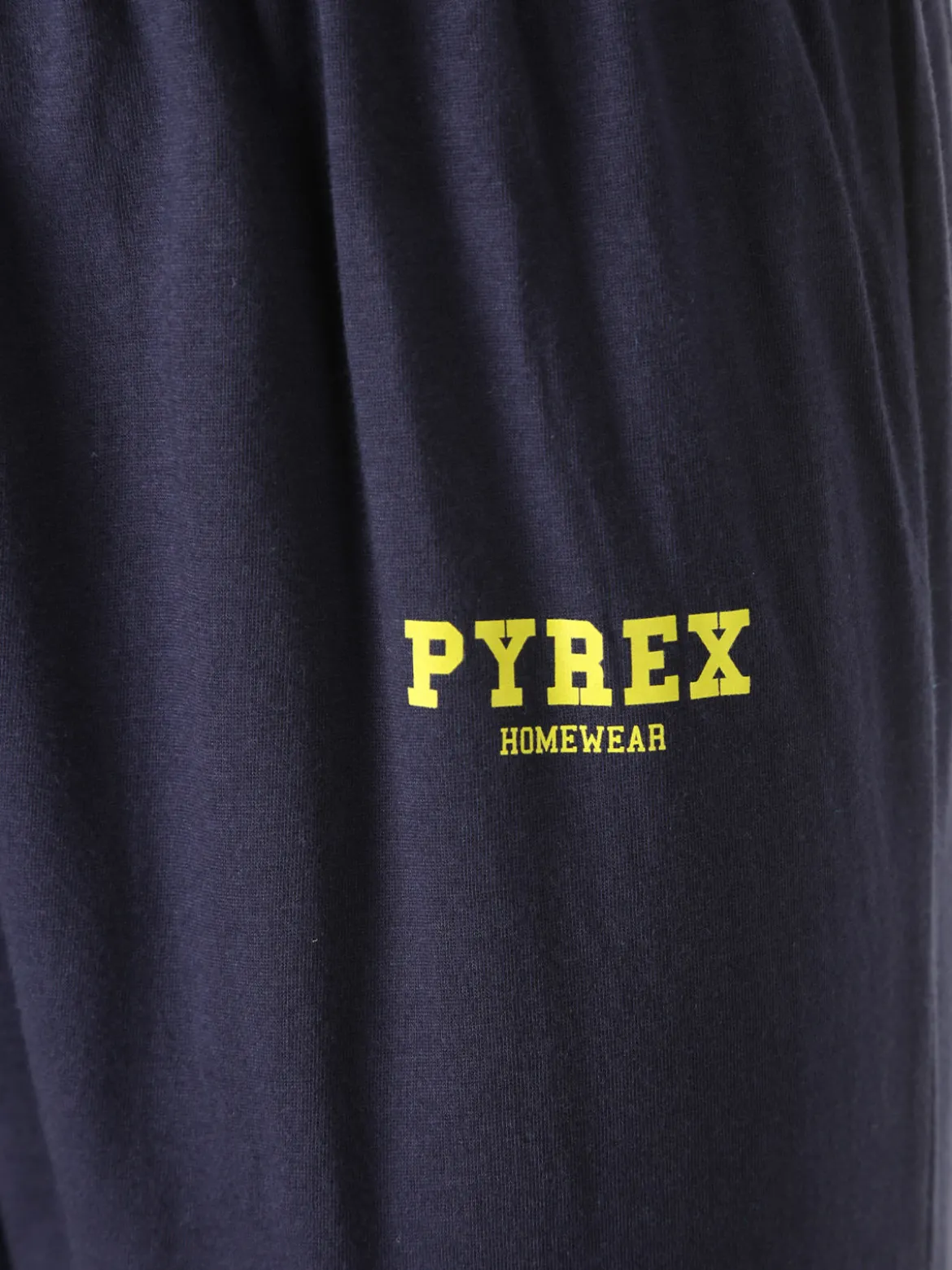 Pyrex Pigiama lungo da uomo in cotone - blu