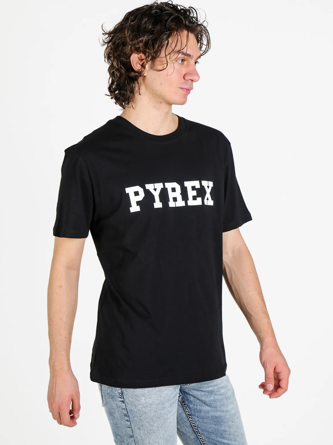 Pyrex T-shirt da uomo in cotone con logo
