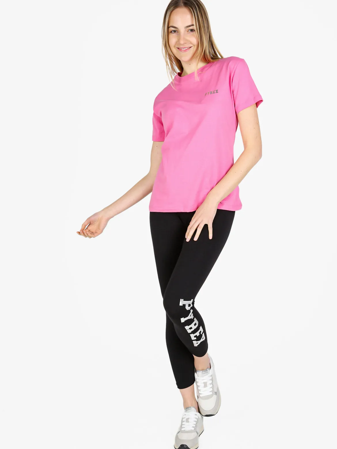 Pyrex T-shirt donna in cotone con logo