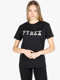 Pyrex T-shirt donna in cotone con logo