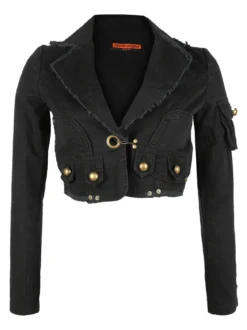 Quadrifoglio Blazer corto da donna in cotone