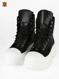 Queen Helena Genny Sneakers alte in pelle donna