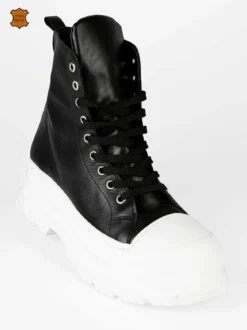 Queen Helena Genny Sneakers alte in pelle donna