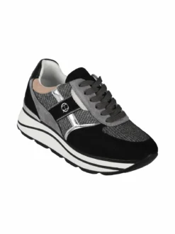 Queen Helena Sneakers donna scamosciate con platform