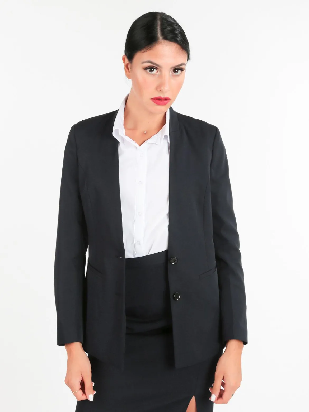 Radaus Blazer donna scollo alla coreana