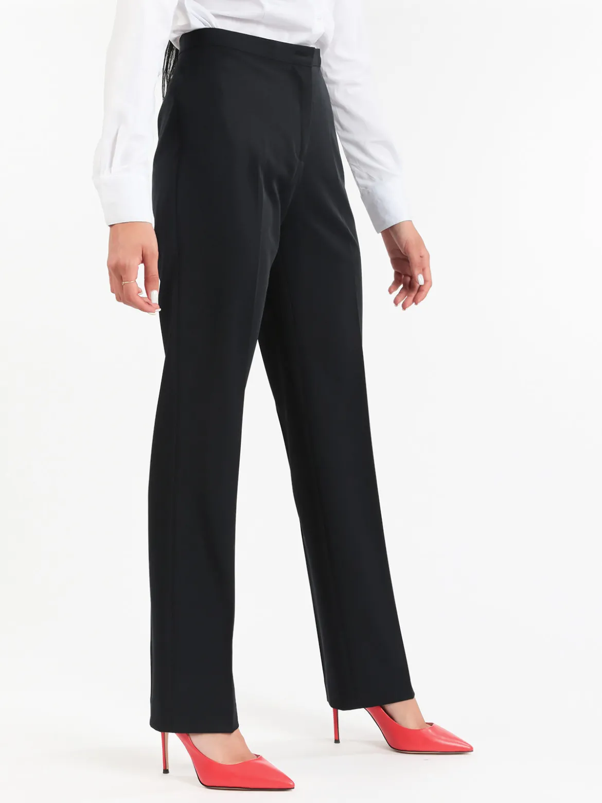 Radaus Pantaloni classici da donna a gamba dritta - blu scuro
