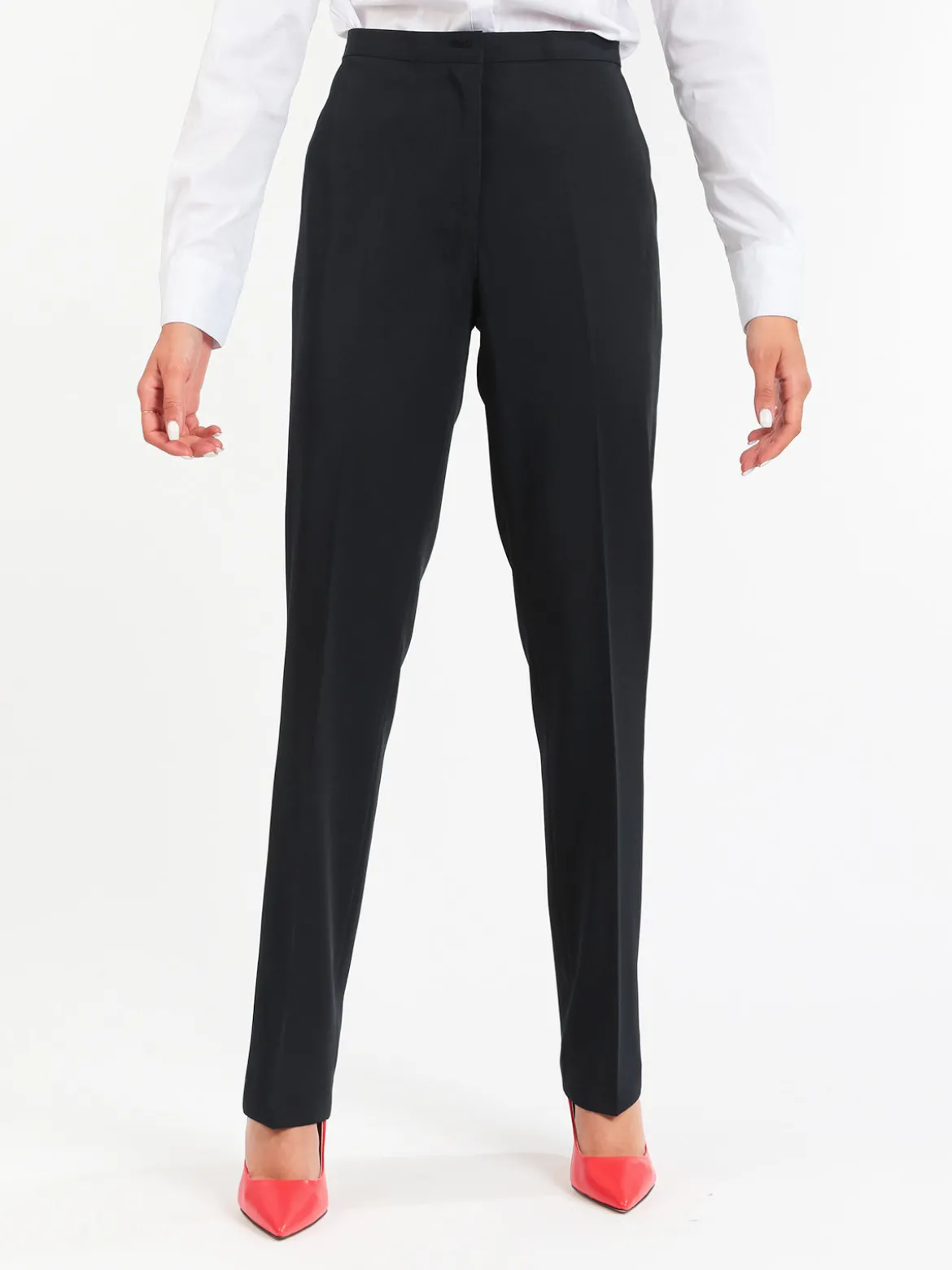 Radaus Pantaloni classici da donna a gamba dritta - blu scuro