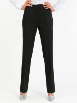 Radaus Pantaloni classici da donna a gamba dritta - nero